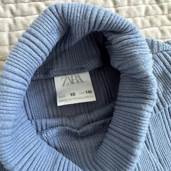 Zara Girls (10) Ribbed Turtleneck - Picture 3 of 4